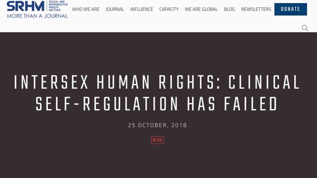 Sexual and Reproductive Health Matters blog post screenshot